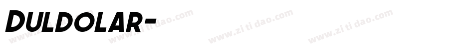 Duldolar字体转换