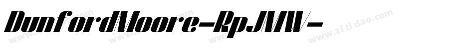 DunfordMoore-RpJMW字体转换