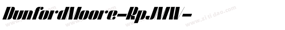 DunfordMoore-RpJMW字体转换