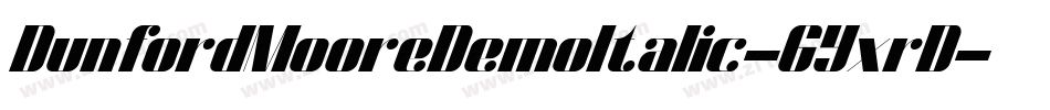 DunfordMooreDemoItalic-6YxrD字体转换