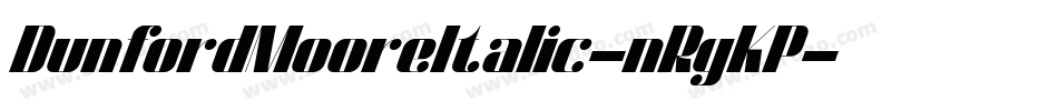 DunfordMooreItalic-nRgKP字体转换