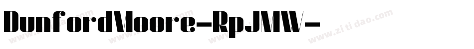 DunfordMoore-RpJMW字体转换
