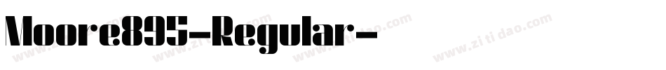 Moore895-Regular字体转换