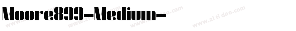 Moore899-Medium字体转换
