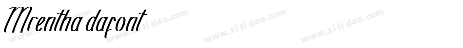 Mrentha(dafont)字体转换