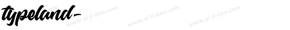 typeland字体转换