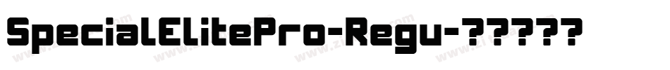 SpecialElitePro-Regu字体转换