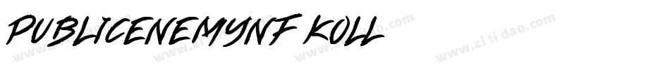PublicEnemyNf-KOLl字体转换