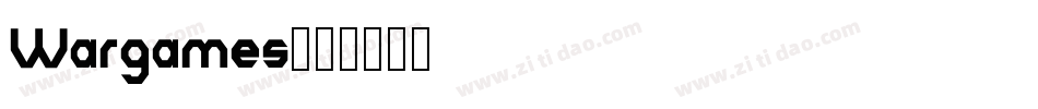 Wargames字体转换