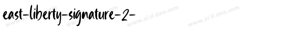 east-liberty-signature-2字体转换