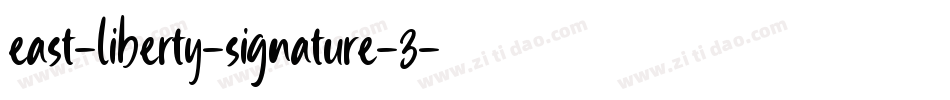 east-liberty-signature-3字体转换