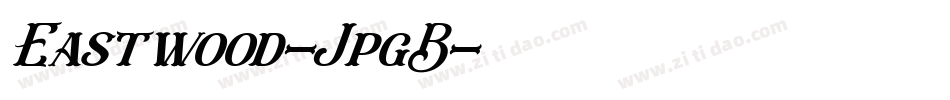 Eastwood-JpgB字体转换