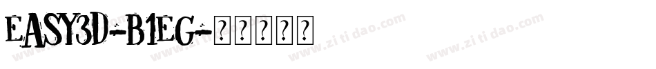Easy3D-B1EG字体转换