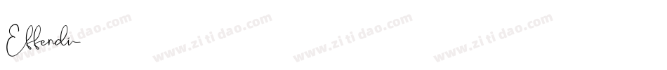 Effendi字体转换