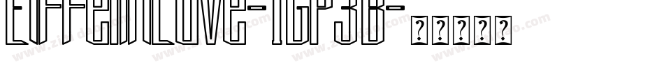 EiffelInLove-1GP3B字体转换