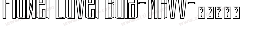 FlowerLoverBold-MRvv字体转换