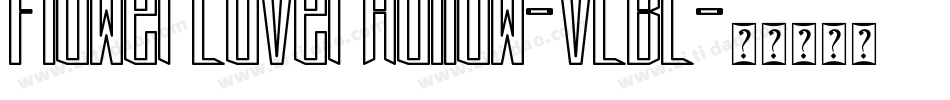 FlowerLoverHollow-vLBL字体转换