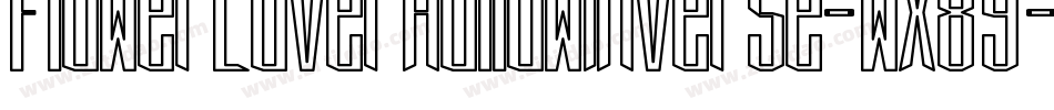 FlowerLoverHollowInverse-wX89字体转换