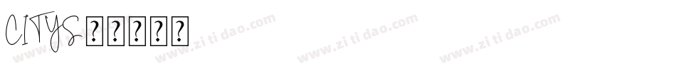 CITYS字体转换