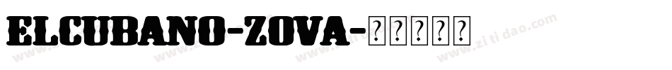 ElCubano-z0va字体转换