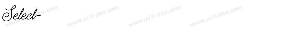 Select字体转换
