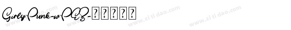GirlyPunk-wPEZ字体转换