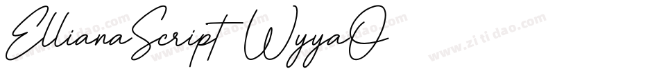 EllianaScript-WyyaO字体转换