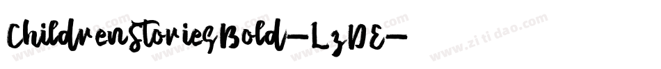 ChildrenStoriesBold-LzDE字体转换