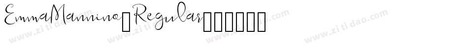 EmmaMannino-Regular字体转换