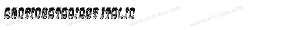 EmotionStraight-Italic字体转换