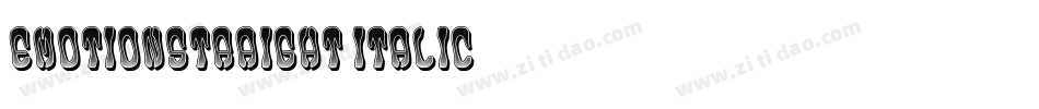 EmotionStraight-Italic字体转换