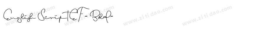 EnglishScriptEF-Bold字体转换