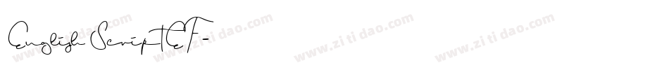 EnglishScriptEF字体转换