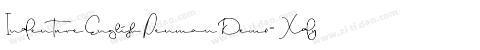 IndentureEnglishPenmanDemo-Xdyj字体转换