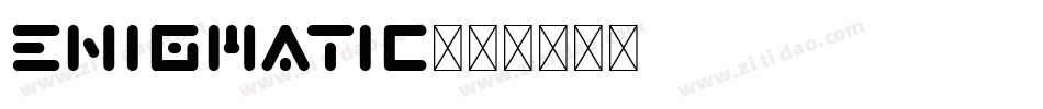 Enigmatic字体转换