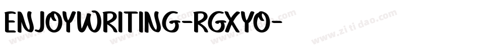 EnjoyWriting-rgxyO字体转换