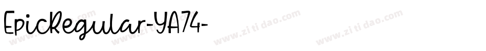 EpicRegular-YA74字体转换