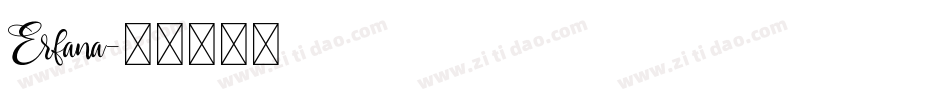 Erfana字体转换