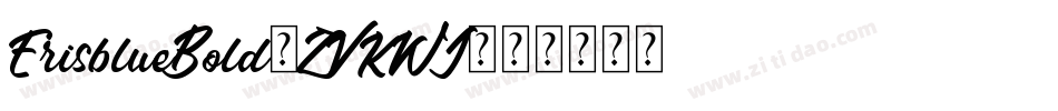 ErisblueBold-ZVKWJ字体转换