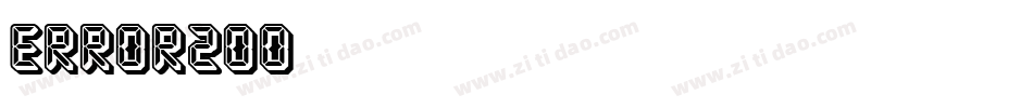 ERROR200字体转换