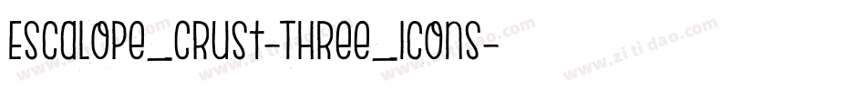 Escalope_Crust-Three_Icons字体转换