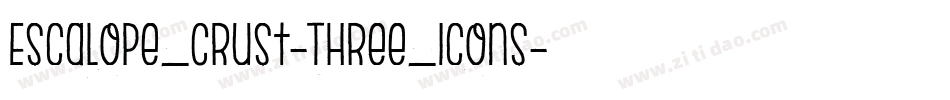Escalope_Crust-Three_Icons字体转换