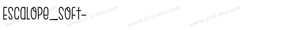 Escalope_Soft字体转换