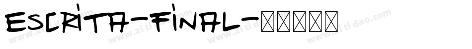 Escrita-Final字体转换