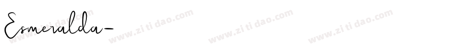 Esmeralda字体转换
