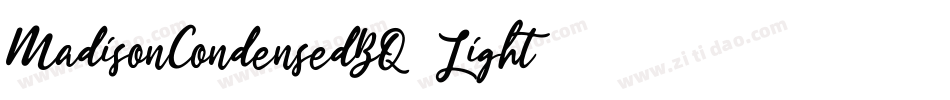 MadisonCondensedBQ-Light字体转换