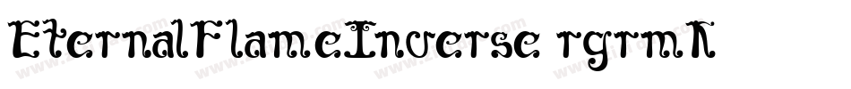 EternalFlameInverse-rgrmK字体转换