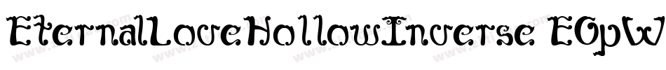 EternalLoveHollowInverse-E0pW字体转换