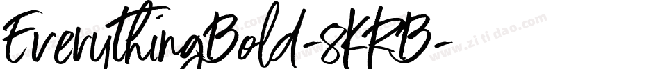 EverythingBold-8KRB字体转换