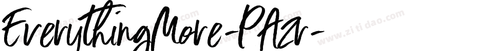 EverythingMore-PA2r字体转换